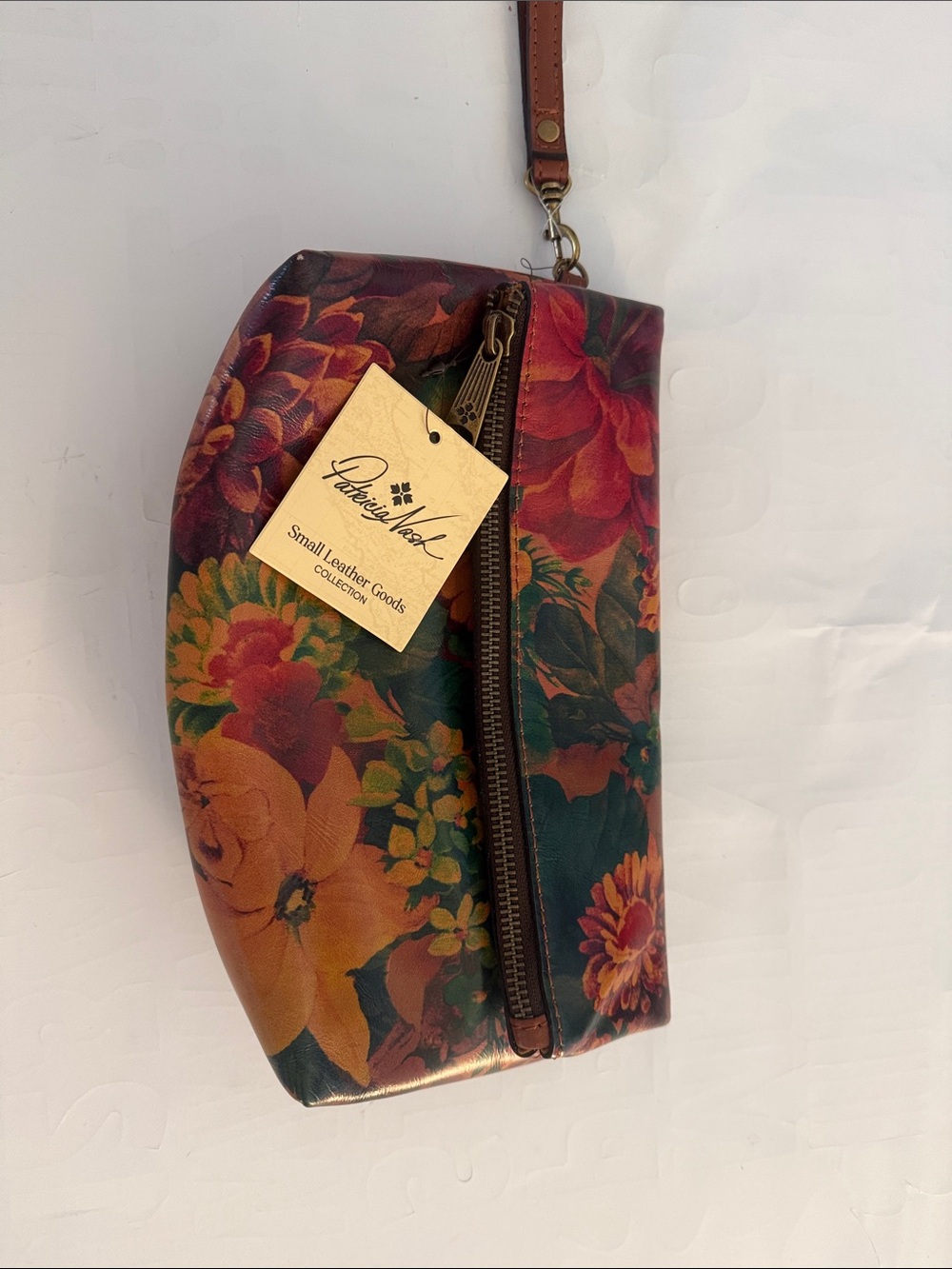 Patricia Nash Floral Leather Wristlet Bag - Multicolor